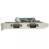 StarTech.com Tarjeta serie PCI Express de 2 puertos con UART 16C1050 – RS232