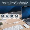StarTech.com Adaptador USB-C a HDMI 2.0 con Power Delivery - Convertidor de vídeo USB Type-C a HDMI Display 4K 60Hz - Puerto de carga de paso 60W PD - Compatible con Thunderbolt 3 - Blanco