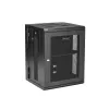 StarTech.com Armario de red de montaje en pared 4 postes 15U con bandeja 1U, rack de servidor plegable de 19