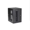 StarTech.com Armario de red de montaje en pared 4 postes 15U con bandeja 1U, rack de servidor plegable de 19