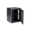 StarTech.com Armario de red de montaje en pared 4 postes 15U con bandeja 1U, rack de servidor plegable de 19