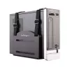 StarTech.com Soporte para CPU – soporte de pared ajustable para ordenador, soporte de pared para CPU, universal, 10 kg, negro, acero, vertical