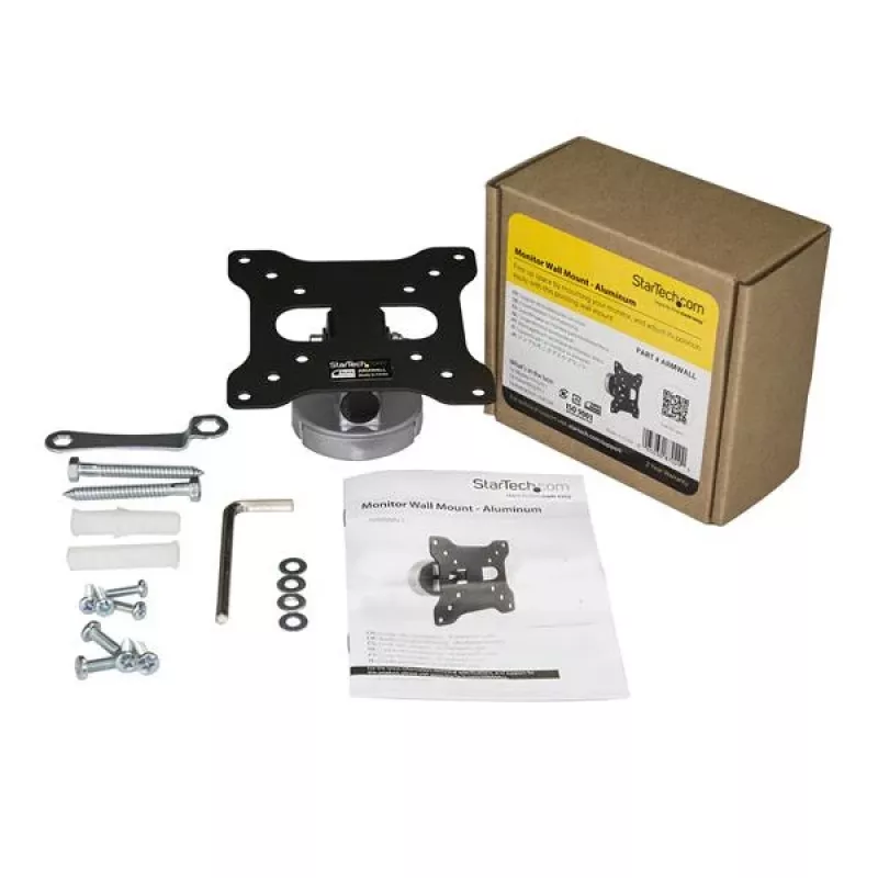 StarTech.com Soporte de pared para monitor – aluminio, 15 kg, 33 cm (13