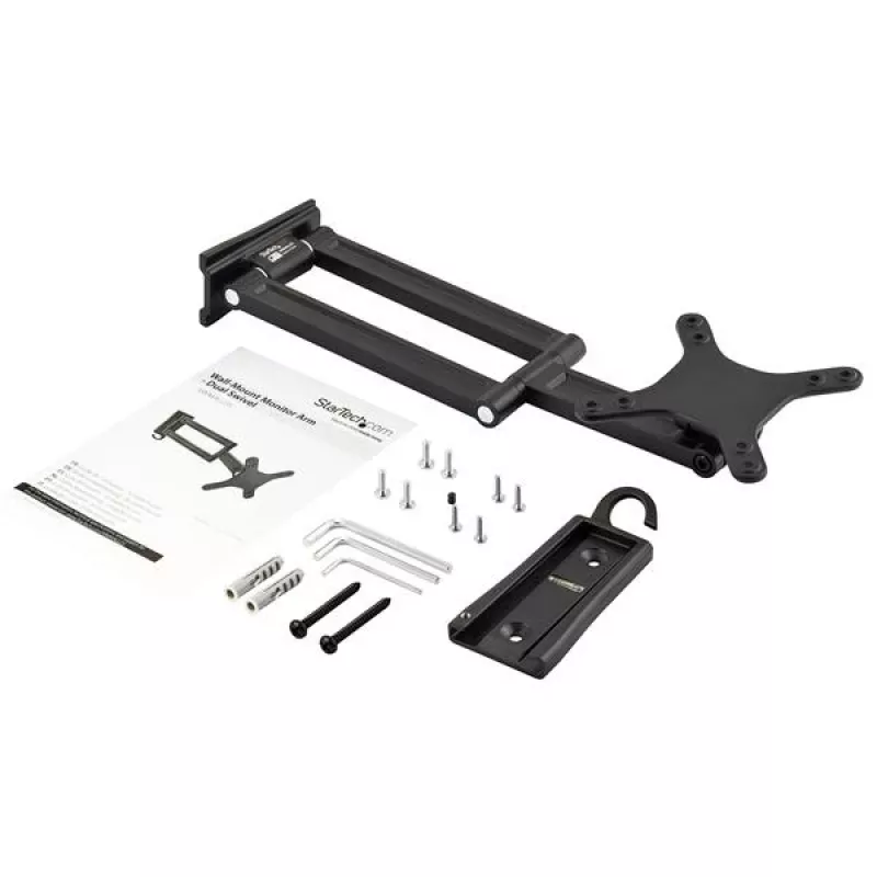 StarTech.com Brazo de monitor de montaje en pared – doble articulado, 15 kg, 33 cm (13