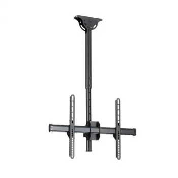 StarTech.com Soporte de techo para TV – soporte colgante universal totalmente articulado para una pantalla con mástil telescópico corto ajustable – inclinación/giro – soporte VESA para pantallas de 32–75 inch
