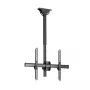 StarTech.com Soporte de techo para TV – soporte colgante universal totalmente articulado para una pantalla con mástil telescópico corto ajustable – inclinación/giro – soporte VESA para pantallas de 32–75