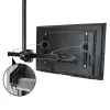 StarTech.com Soporte de techo para TV – soporte colgante universal totalmente articulado para una pantalla con mástil telescópico corto ajustable – inclinación/giro – soporte VESA para pantallas de 32–75