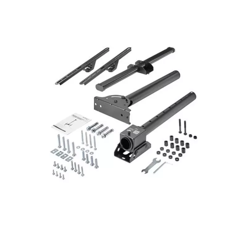 StarTech.com Soporte de techo para TV – soporte colgante universal totalmente articulado para una pantalla con mástil telescópico corto ajustable – inclinación/giro – soporte VESA para pantallas de 32–75