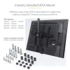 StarTech.com Soporte de techo para TV – soporte colgante universal totalmente articulado para una pantalla con mástil telescópico corto ajustable – inclinación/giro – soporte VESA para pantallas de 32–75