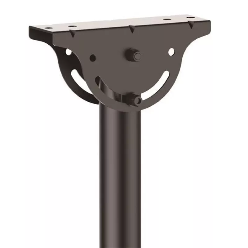 StarTech.com Soporte de techo para TV – soporte colgante universal totalmente articulado para una pantalla con mástil telescópico largo ajustable – inclinación/giro – soporte VESA para pantallas de 32