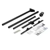 StarTech.com Soporte de techo para TV – soporte colgante universal totalmente articulado para una pantalla con mástil telescópico largo ajustable – inclinación/giro – soporte VESA para pantallas de 32
