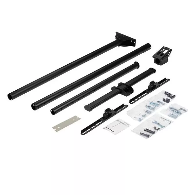 StarTech.com Soporte de techo para TV – soporte colgante universal totalmente articulado para una pantalla con mástil telescópico largo ajustable – inclinación/giro – soporte VESA para pantallas de 32