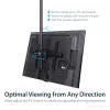 StarTech.com Soporte de techo para TV – soporte colgante universal totalmente articulado para una pantalla con mástil telescópico largo ajustable – inclinación/giro – soporte VESA para pantallas de 32