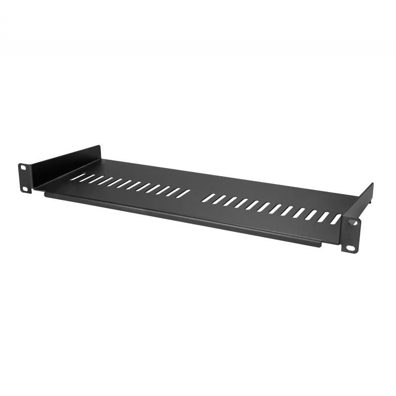 StarTech.com Bandeja de rack de servidor 1U – bandeja de montaje en rack ventilada universal para rack y armario de red de 19
