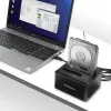 StarTech.com Docking station para discos duros USB 3.0 a SATA de doble bahía, dock de discos duros USB, docking station externa para SSD/HDD SATA I/II/III de 2,5/3,5