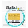 StarTech.com Cable de fibra óptica multimodo LC/UPC a LC/UPC OM4 de 3 m (10ft), fibra zipcord LOMMF/VCSEL 50/125 µm, 100G, baja pérdida de inserción – cable jumper de fibra óptica LSZH