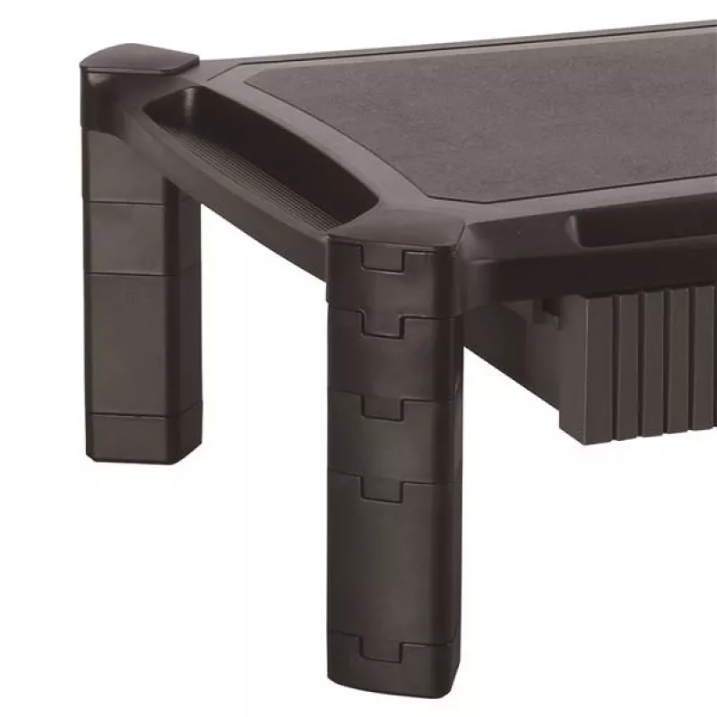 StarTech.com Elevador de monitor con cajón – altura ajustable – grande