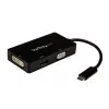 StarTech.com Adaptador de vídeo multipuerto USB-C – 3 en 1 – 4K 30 Hz – negro