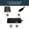 StarTech.com Adaptador de vídeo multipuerto USB-C – 3 en 1 – 4K 30 Hz – negro