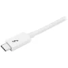 StarTech.com Cable Thunderbolt 3 – 20Gbps – 2 m – blanco – compatible con Thunderbolt, USB y DisplayPort