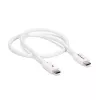 StarTech.com Cable Thunderbolt 3 – 40 Gbit/s – 0,5 m – blanco – compatible con Thunderbolt, USB y DisplayPort