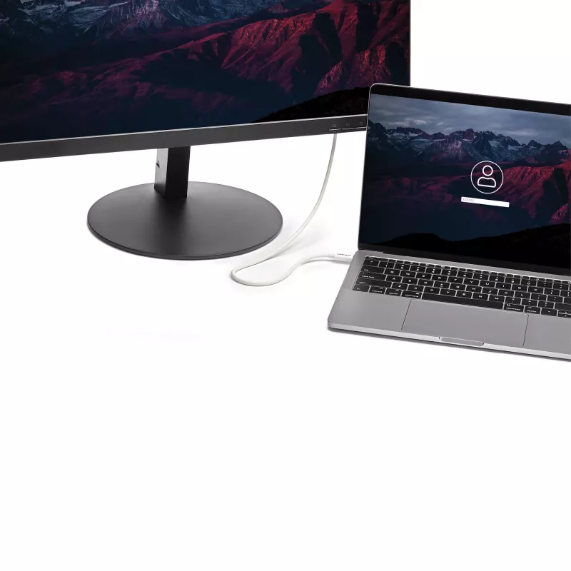 StarTech.com Cable Thunderbolt 3 – 40 Gbit/s – 0,5 m – blanco – compatible con Thunderbolt, USB y DisplayPort