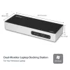 StarTech.com Docking station USB 3.0 – docking station para portátil de doble monitor con vídeo HDMI y DVI/VGA – hub USB 3.1 Gen 1 5Gbps de 6 puertos, GbE, audio – dock universal Type-A – Windows y Mac