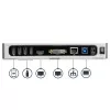 StarTech.com Docking station USB 3.0 – docking station para portátil de doble monitor con vídeo HDMI y DVI/VGA – hub USB 3.1 Gen 1 5Gbps de 6 puertos, GbE, audio – dock universal Type-A – Windows y Mac