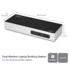 StarTech.com Docking station USB 3.0 – docking station para portátil de doble monitor con vídeo HDMI y DVI/VGA – hub USB 3.1 Gen 1 5Gbps de 6 puertos, GbE, audio – dock universal Type-A – Windows y Mac