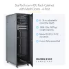 StarTech.com Rack de servidor 4 postes 42U, armario de datos de 19