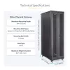 StarTech.com Rack de servidor 4 postes 42U, armario de datos de 19