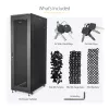 StarTech.com Rack de servidor 4 postes 42U, armario de datos de 19