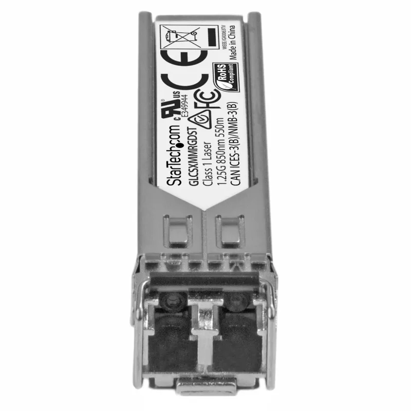 StarTech.com módulo transceptor SFP compatible con Cisco GLC-SX-MM-RGD - 1000BASE-SX~Módulo SFP compatible con Cisco GLC-SX-MM-RGD - 1000BASE-SX - transceptor de fibra multimodo MMF 1GbE - SFP Gigabit Ethernet 1GE - LC 550 m - 850 nm - DDM Cisco ASR920, IE2000, IE4000