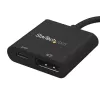 StarTech.com adaptador USB-C a DisplayPort con Power Delivery – 4K 60Hz HBR2 – convertidor de vídeo USB Type-C a monitor DP 1.2 con carga – 60W PD Passthrough – compatible con Thunderbolt 3