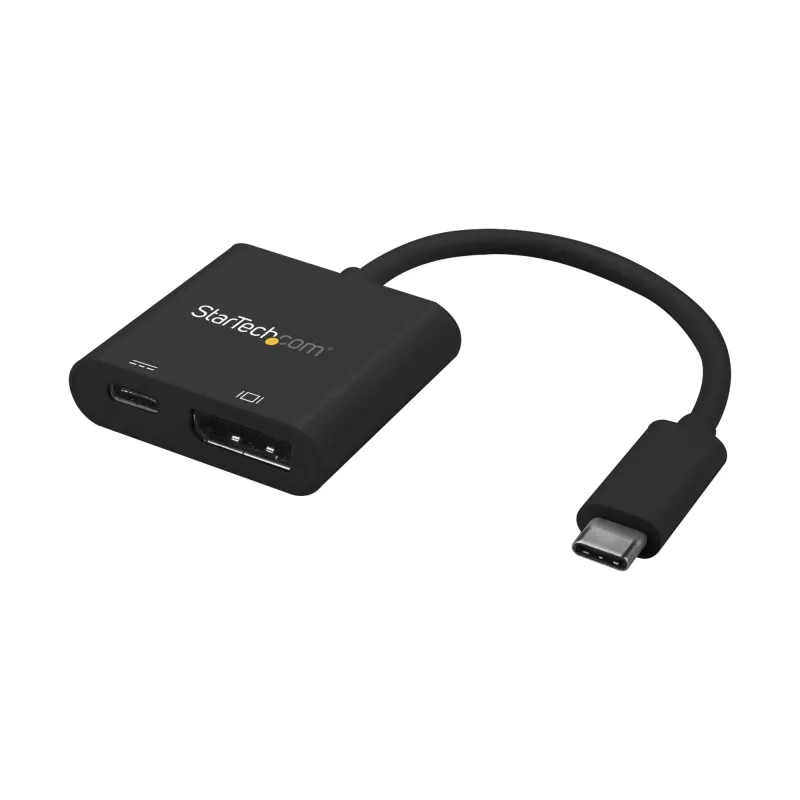StarTech.com adaptador USB-C a DisplayPort con Power Delivery – 4K 60Hz HBR2 – convertidor de vídeo USB Type-C a monitor DP 1.2 con carga – 60W PD Passthrough – compatible con Thunderbolt 3