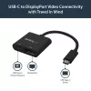 StarTech.com adaptador USB-C a DisplayPort con Power Delivery – 4K 60Hz HBR2 – convertidor de vídeo USB Type-C a monitor DP 1.2 con carga – 60W PD Passthrough – compatible con Thunderbolt 3