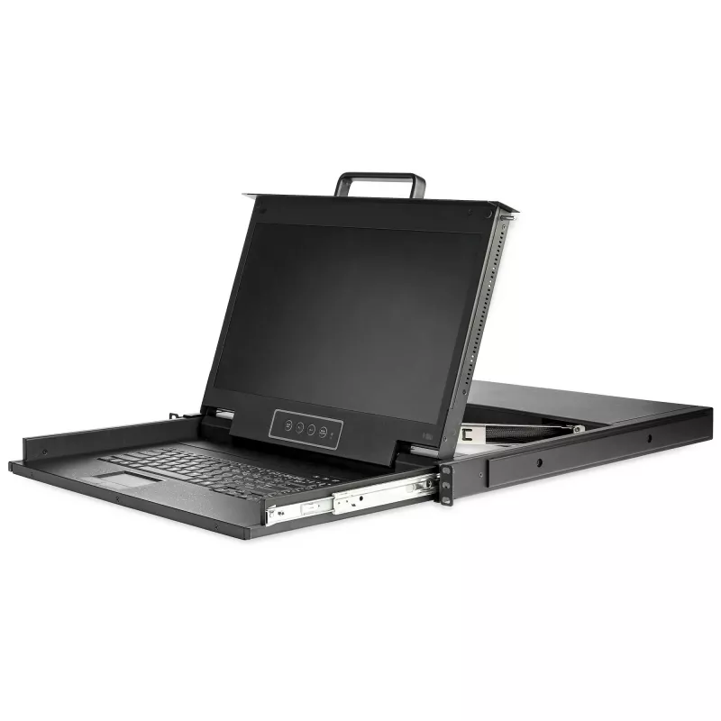 StarTech.com consola KVM rackmount HD 1080p - KVM VGA de un solo puerto con monitor LCD de 17