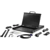 StarTech.com consola KVM rackmount HD 1080p - KVM VGA de un solo puerto con monitor LCD de 17
