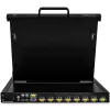 StarTech.com Consola KVM para rack de 8 puertos con cables de 1,8 m - Conmutador KVM integrado con monitor LCD de 17 pulgadas - Cajón KVM LCD 1HE-LCD-KV totalmente equipado - OSD-KVM - Duradero con 50.000 horas MTBF - Compatible con USB + VGA