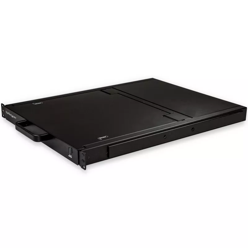 StarTech.com Consola KVM para rack de 8 puertos con cables de 1,8 m - Conmutador KVM integrado con monitor LCD de 17 pulgadas - Cajón KVM LCD 1HE-LCD-KV totalmente equipado - OSD-KVM - Duradero con 50.000 horas MTBF - Compatible con USB + VGA