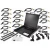 StarTech.com Consola KVM para rack de 16 puertos con cables de 1,83 m - Conmutador KVM integrado con monitor LCD de 19 pulgadas - Cajón KVM LCD 1HE-LCD-KV totalmente equipado - OSD-KVM - Duradero, 50.000 horas MTBF - Compatible con USB y VGA