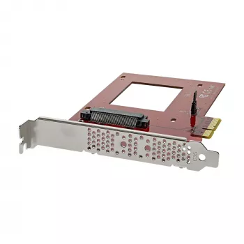 StarTech.com PEX4SFF8639 U.2 to PCIe Adapter for 2.5 inch U.2 NVMe SSD, SFF-8639, x4 PCIe 3.0