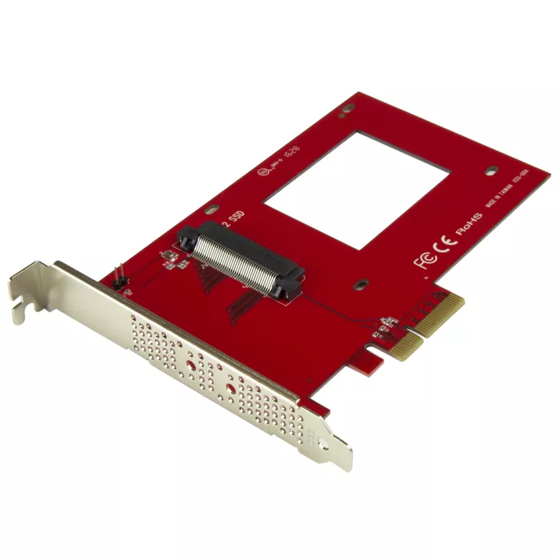 StarTech.com PEX4SFF8639 adaptador de U.2 a PCIe para SSD U.2 NVMe de 2,5 pulgadas, SFF-8639, x4 PCIe 3.0