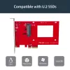 StarTech.com PEX4SFF8639 adaptador de U.2 a PCIe para SSD U.2 NVMe de 2,5 pulgadas, SFF-8639, x4 PCIe 3.0