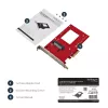 StarTech.com PEX4SFF8639 adaptador de U.2 a PCIe para SSD U.2 NVMe de 2,5 pulgadas, SFF-8639, x4 PCIe 3.0
