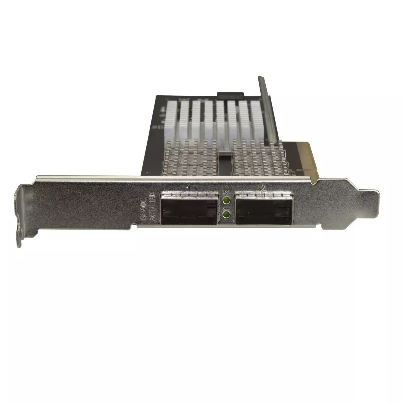 StarTech.com tarjeta de red dual-port 40G QSFP+ – adaptador convergente Intel XL710 Open QSFP+ – NIC de servidor PCIe 40 Gigabit Ethernet – tarjeta LAN de fibra 40GbE – Dell PowerEdge HPE ProLiant