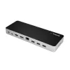 StarTech.com dock USB-C – doble monitor HDMI y DisplayPort 4K 30 Hz – estación de acoplamiento para portátil USB Type-C 60 W Power Delivery, SD, hub USB-A 3.0 de 4 puertos, GbE, audio – compatible con Thunderbolt 3