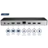 StarTech.com dock USB-C – doble monitor HDMI y DisplayPort 4K 30 Hz – estación de acoplamiento para portátil USB Type-C 60 W Power Delivery, SD, hub USB-A 3.0 de 4 puertos, GbE, audio – compatible con Thunderbolt 3