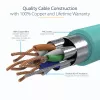 StarTech.com cable Ethernet CAT6a de 2 m – 10 Gigabit apantallado, snagless, RJ45, 100 W PoE patch – cable de red 10GbE STP con alivio de tensión – aqua, probado individualmente/cableado certificado UL/TIA