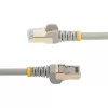 StarTech.com cable Ethernet CAT6a de 0,50 m – 10 Gigabit apantallado snagless RJ45 100 W PoE patch – cable de red 10GbE STP con alivio de tensión – gris probado individualmente/cableado certificado UL/TIA